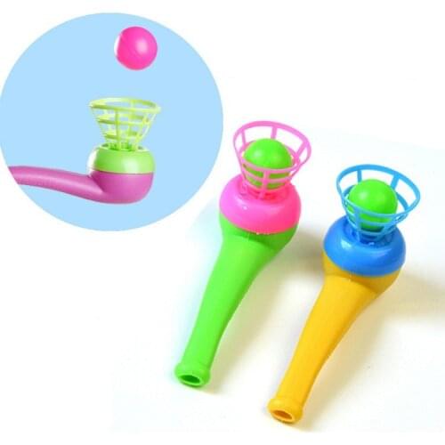 10Pcs Suspended Floating Blowing Ball Toy Blowing Club ChildrenS Game Balance Training Blowing Ball Outdoor Interactive Toys