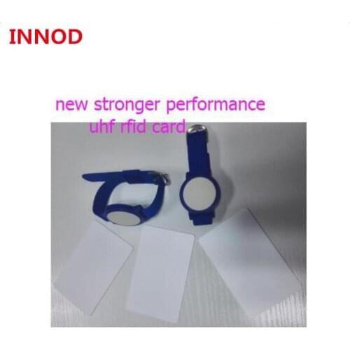 Blank PVC long reading range uhf rfid card for time attendance system can be read in bag pocket wallet stronger performance