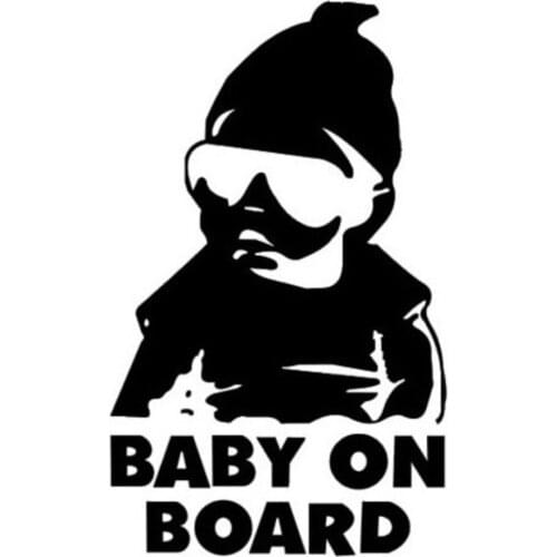 BABY ON BOARD Car Bumper Truck Motorcycle Sticker Funny Removable Warning Decal