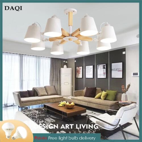 Nordic Wooden LED chandelier turn to modern chandelier dining led light ceiling living ceiling lamp bedroom LED ceiling lights
