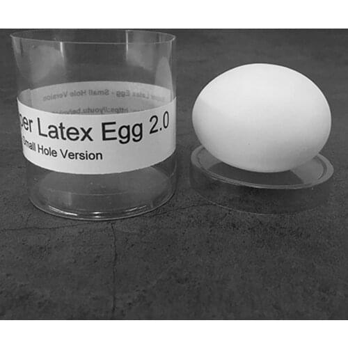 Super Latex Egg 2.0 - Small Hole Version Stage Magic Tricks Real-looking Egg Magia Illusions Gimmick Accessores Funny Joke Toys