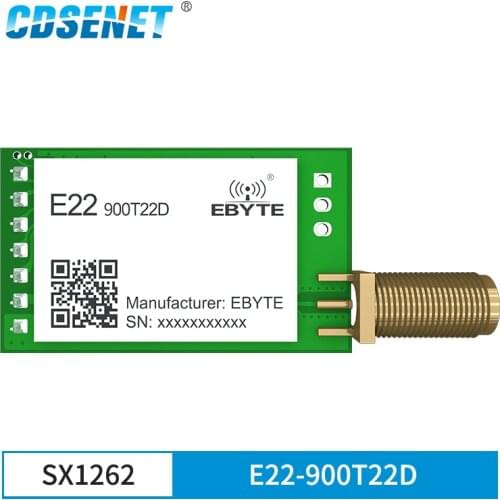 E22-900T22D SX1262 RF Chip LoRa Spread Spectrum Wireless Module Longer Transmission Distance Lower Power Consumption