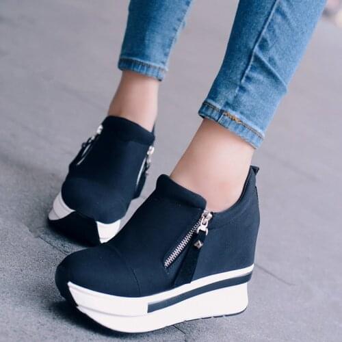 2021 spring and autumn women shoes casual shoes comfortable platform women shoes high heels enhanced shoe women vulcanized shoes