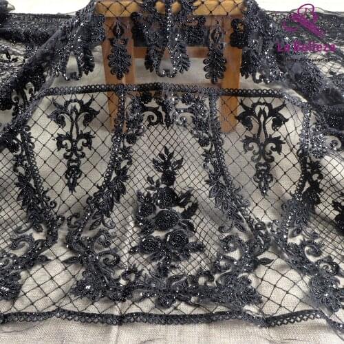 La Belleza 2021 new fashion gown lace,handmade beaded lace,white beading lace,pink lace, wedding gown lace fabric 52'' width