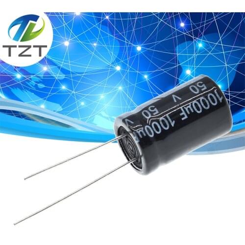 10pcs Aluminum electrolytic capacitor 1000uF 50V 13 * 20 mm frekuensi tinggi Radial Electrolytic kapasitor