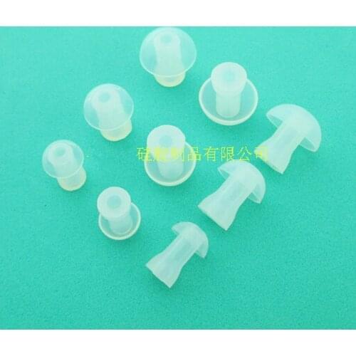 100pcs replacement Silicone Earbud eartip ear tips buds For Hearing Aid headphone Acoustic tube earphone air tube headset