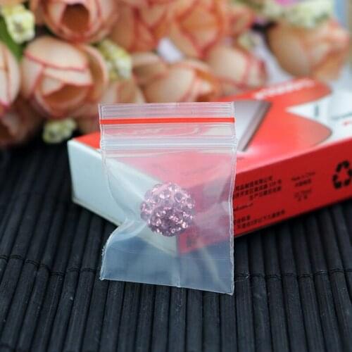 1000Pcs/Lot Small 4cm*6cm Clear Zip Lock Resealable Ziplock Grip Seal Plastic Retail Package Bag Zipper Packing Pack Pouch