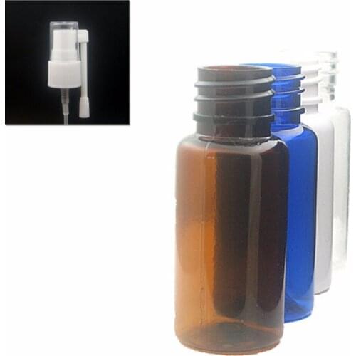 15ml empty amber/clear/white/blue plastic Rotation nasal spray,pet mist bottle