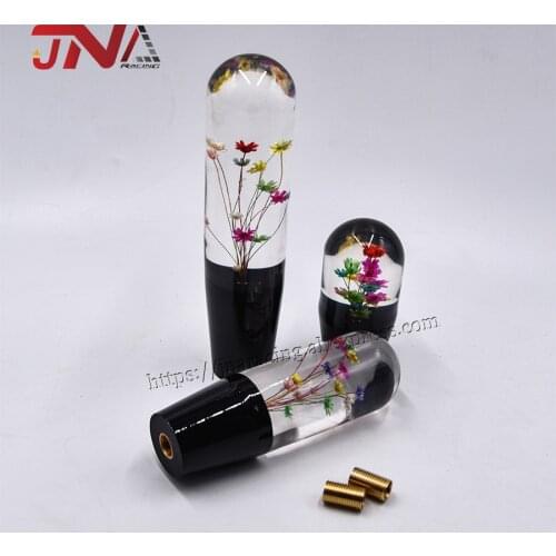 15 cm Crystal Bouquet Car Shift Knob Universal Manual JDM Flower Gear Shift Lever Head