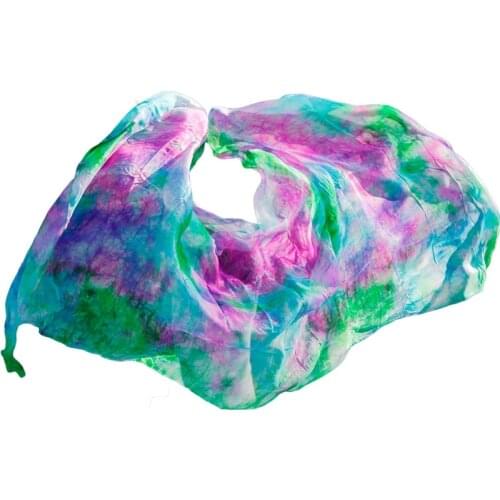 2019 design 100% real silk belly dance veil, cheap dance veils,tari perut kostum veil wholesale 250*114cm mix color