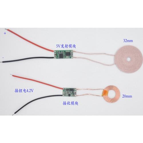 4.2V Lithium Battery Large to Small Wireless Charging Module Wireless Power Supply Module Chip Solution XKT-R04