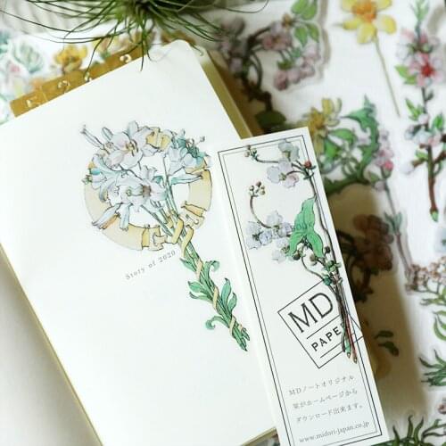 40pcs Vintage Summer Flowers Parchment Paper Stickers Sets Die Cut For DIY Scrapbooking Junk Journal Card Making Sticker Label