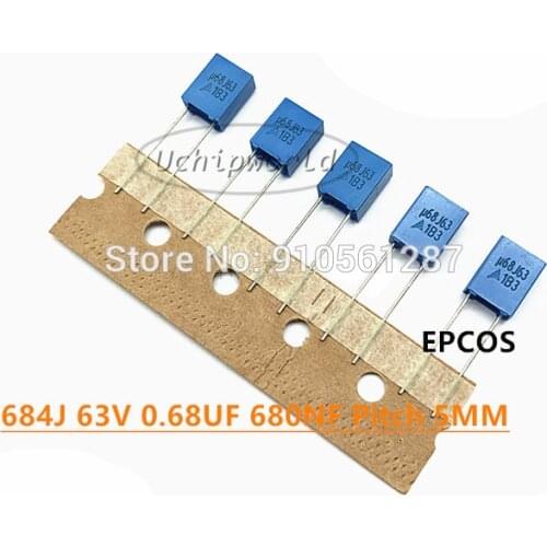473J 105J 224J 225J 474J 684J 63V 1UF 0.22UF 2.2UF 0.47UF 0.68UF 680NF High quality original blue Correction capacitor 100V