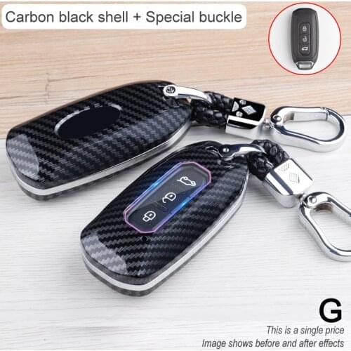 ABS Carbon FibeCar Remote Key Full Cover Case For Ford F-150 250 350 Explorer Ranger KA Fiesta Mondeo Eco Sport Accessories Fob
