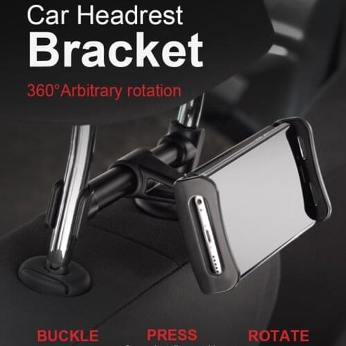 Car Backseat Headrest Mount Vehicle Seat Back Stand Phone Bracket Holder Racket for 4.4''- 11'' Smartphone Tablet Kindle Fire