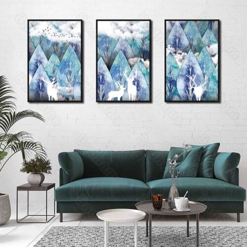 Living Room Decorative Paintings Nordic Style Sofa Background Wall Paintings Bedroom Bedside Paintings Dining Room Mural