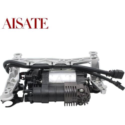 Air Suspension Compressor w/Bracket For VW Touareg NF II for Porsche Cayenne 958 2011-2017 Air Ride Pump 7P0616006E 95835890101