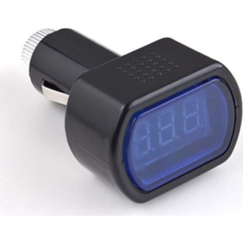 Shell Digital LED Volt Gauge Digital Car Voltage Gauge Plastic 12V-24V