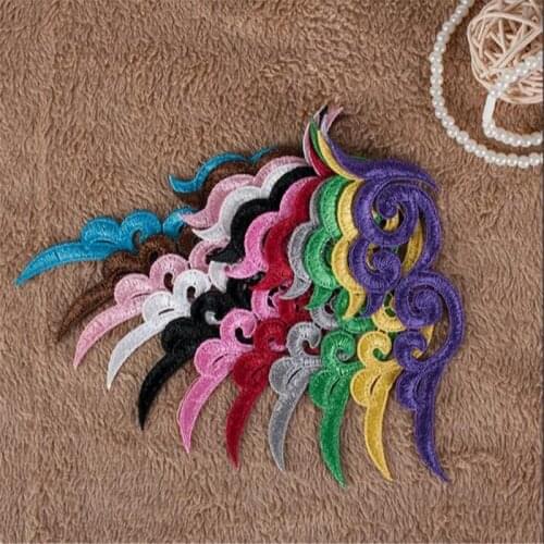 5Pairs 11Colors 16X 5.5cm Garments Lace Applique Flower Floral Motif Venise Venice Lace Applique DIY Accessory BD0182