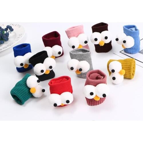 FRALOSHA Cute Knee Socks Girls Cotton Fashion Creative Big Eyes Socks Girls Baby Clothes Accessories Unisex Cartoon Socks