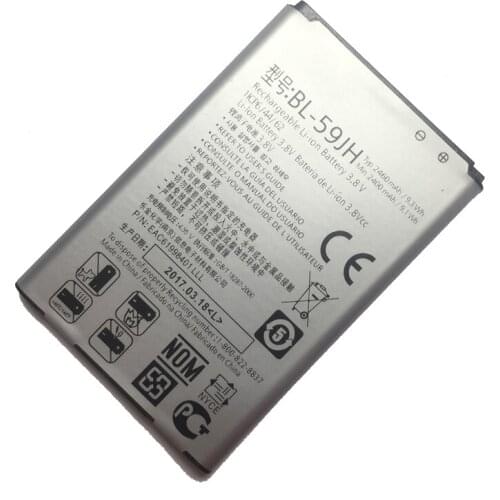 Mobile Phone Battery BL-59JH For LG Optimus L7 II Dual P715 F5 F3 VS870 Ludid2 P703 BL59JH BL 59JH Replacement Batteries