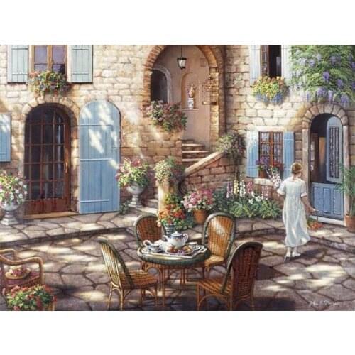 Romantic leisure garden Handmade Needlework Embroidery kits DIY Cross Stitch Kits Crafts 14CT Unprinted Home Decor wall Arts