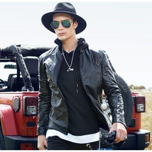 New 2020 Mens Leather Jackets Classic Motorcycle Jacket Male Plus Faux Leather Coats Casual Men Outwear High Quality Clothing 9