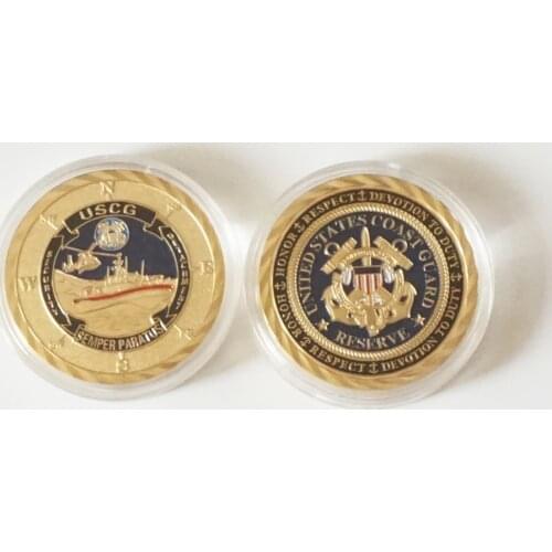 One troy ounce Commemorative Coin United States Army Coast Guard Collection Souvenir coins