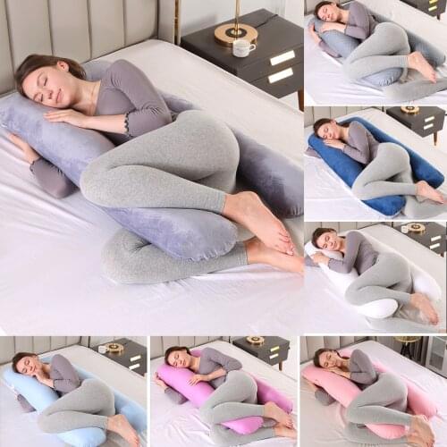 Sleeping Support Pillow For Pregnant Women Body Pure Cotton U Shape Maternity Pillows Pregnancy Side Sleepers Bedding