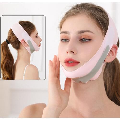 Portable High Elasticity Face Slimming Bandage Side Leakage Ear Lycra Fabric Double Lift Breathable Facial Belt