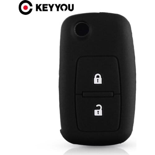 KEYYOU Silicone Rubber Car Key Cover Case For VW Volkswagen Amarok Polo Golf 5 6 7 MK4 Bora Jetta Altea 2 Buttons