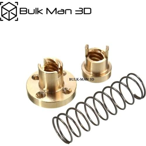 TR8 - 8mm 4mm 2mm Anti Backlash Spring Loaded Nut for 8mm Acme Threaded Rod Lead Screws DIY CNC 3D Printer Parts