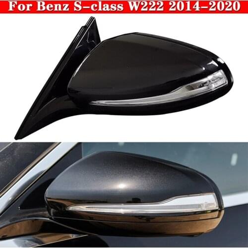 Auto Car Outside Rearview For Mercedes-Benz S-class W222 2014-2020 Rear View Lens Mirror Exterior Turn Signal Mirror Assembly
