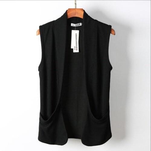 Spring And Summer Mens Tide Fashion Personality Vest Waistcoat Korean Slim Sleeveless Knit Cardigan Thin Vest Jacket Costumes