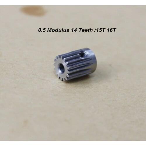 0.5 Modulus 14 Teeth Spur gear 15 Teeth 16 Teeth 3MM hole diameter 40cr Hardening and tempering Gear 0.5M 14T 15T 16T