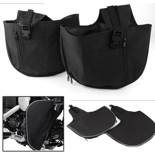 2Pcs Motorcycle Soft Lowers Chaps Leg Warmer for Harley Dyna FXD FXDB FXDC FXDL 2006-2017