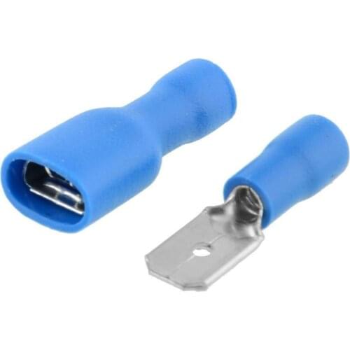 50Pairs Insulated Spade Electrical Crimp Wire Cable Connector Terminal Kit клемы для аккумулятора Battery Cables & Connectors