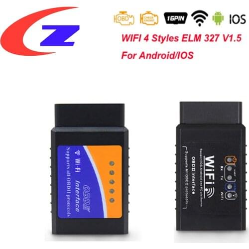 ELM 327 V1.5 OBD2 Wifi OBD Scanner For IOS/Android OBD OBD 2 Auto Car Diagnostic Tool ELM327 V1.5 WI-FI Scaner Automotivo OBDII