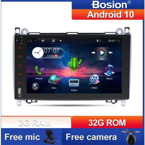 Bosion 2 din android 10.0 car GPS NAVIGATION for Mercedes Benz B200 A B Class W169 W245 Viano Vito W639 Sprinter W906 car radio