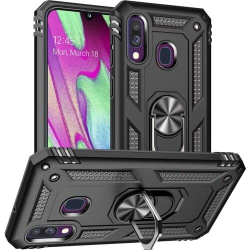 For Samsung Galaxy A40 Case Armor Military Shockproof Magnet Car Holder Cover for Samsung A40 Case for Samsung A 40
