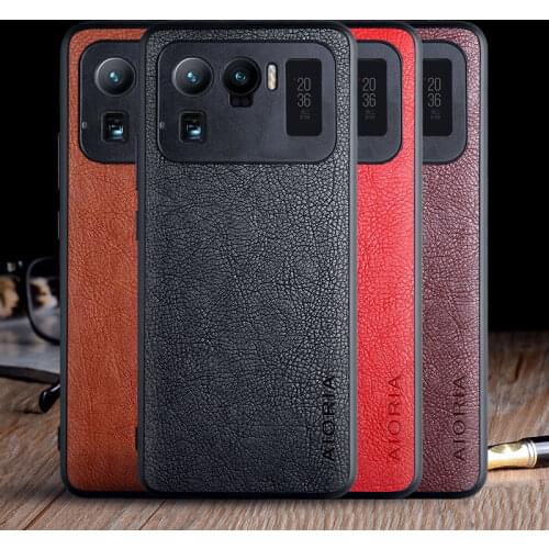 Case for Xiaomi Mi 11 Ultra 5G funda luxury Vintage Leather skin capa hard phone cover for xiaomi mi 11 ultra case coque