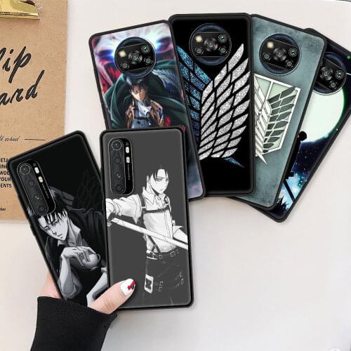 Japan Levi Ackerman Case For Xiaomi Mi Poco X3 NFC 10T Pro 5G Note 10 Lite 10S 11 9T M3 9 SE Silicone Phone CC9 Coque Fundas