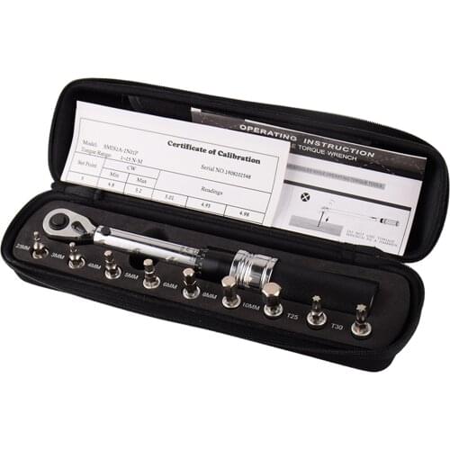 Torque Wrench 1/4" DR 1-25Nm Mini Adjustable Bike Torque Wrench Set ratchet for heads ratchet wrench ratchet socket wrench