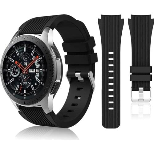 For Samsung Galaxy Watch 46mm Bands/Gear S3 Frontier Classic Strap/Galaxy Watch 3 Sport Band 45mm 22mm Soft Silicone Bracelet