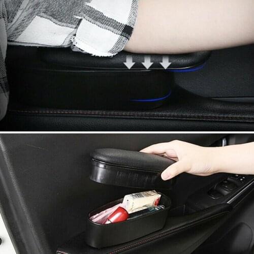 Car Door Self-Adhesive Armrest Cushion Storage Box Bracket Support Pad Organizer