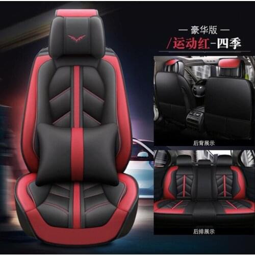High quality Leather Car seat cover four seasons Universal Car Seat Covers for Vehicles mazda 3 6 toyota RAV4 Hyundai volvo ford