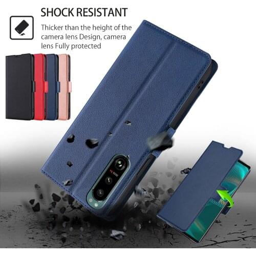 For Sony Xperia 1 5 10 II III Magnetic Wallet Case Luxury Shockproof Flip Leather Card Slots Stand Soft Cover