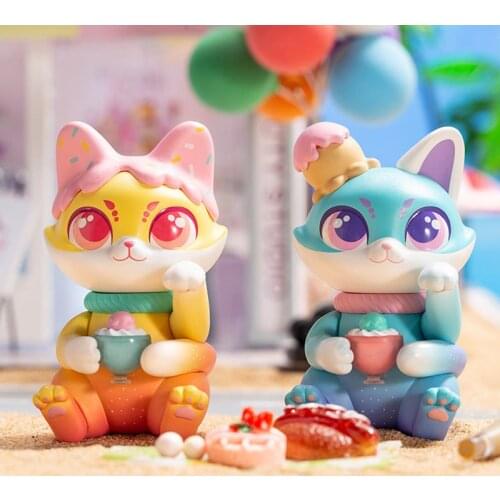 Cute gift authentic CASSY cat street drink series blind box tide play hand-made blind box toy decoration