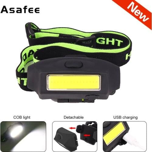 Mini COB LED Headlamp Work Light 3 Modes Waterproof Headlight Head Flashlight Torch Lanterna For Outdoor Camping Night Fishing
