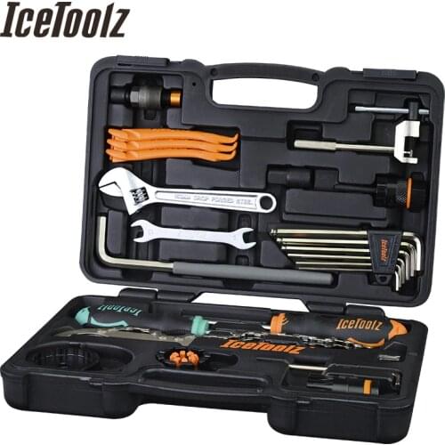 IceToolz 82F4 Essence Tool Bike Kit Multifunctional Bicycle Repair Tool Box Shop Tool Set Cycling Repair Case Tool Set